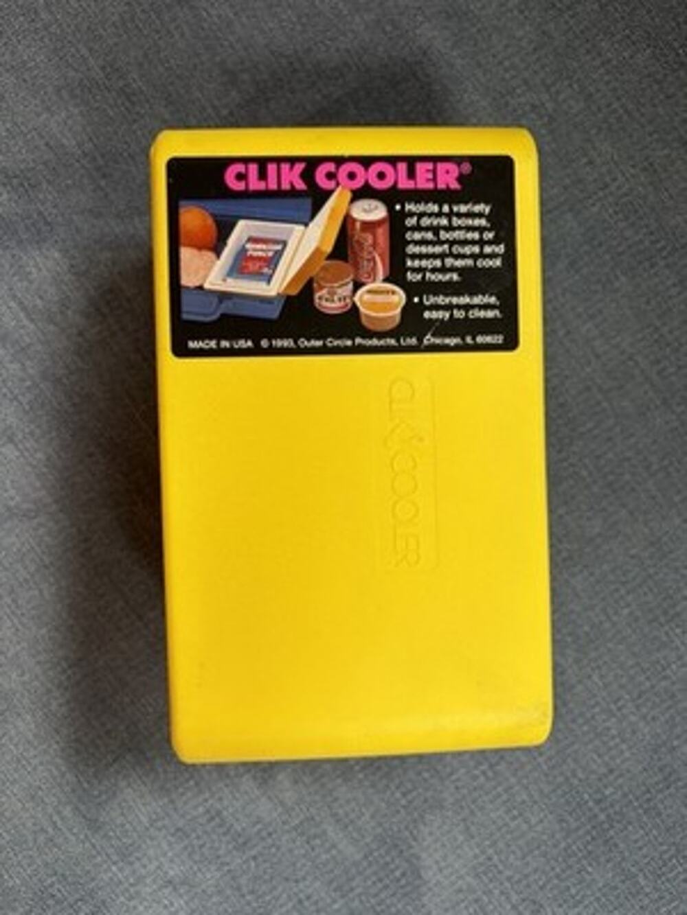 Vintage CLIK COOLER Mini Container - Drinks - Outer Circle Products NOS 90s